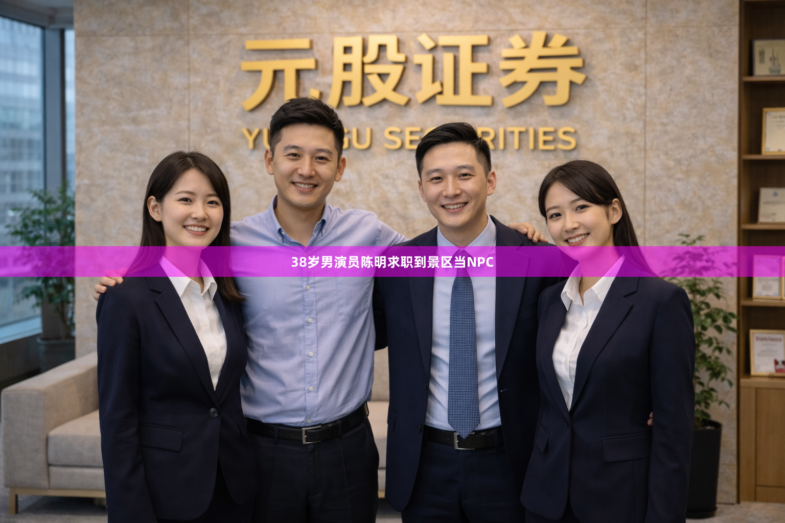 38岁男演员陈明求职到景区当NPC